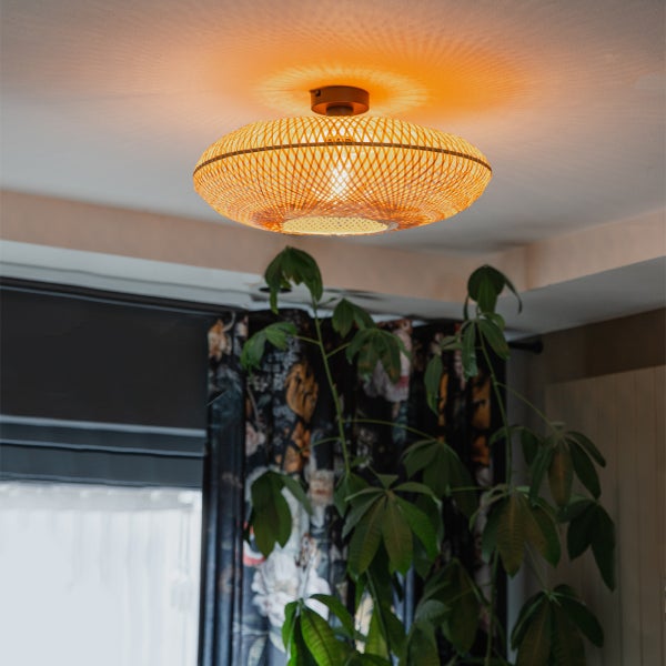 Orientalische Deckenlampe Bambus 50 cm - Ostrava