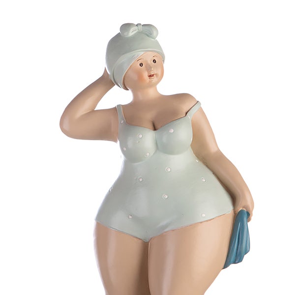 Figuren GILDE 2er Set TANTE ELLI Frauen grün-rot Höhe 24cm Kunstharz