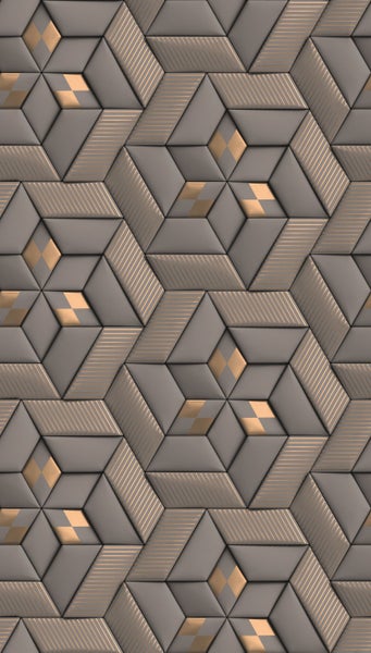 Dekorative Wandpaneele mit geometrischem Muster