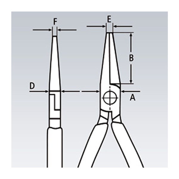 Knipex Präzisions-Elektronik-Greifzange, flach - 3452130