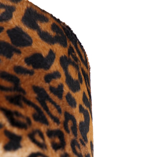 Velours Lampenschirm Leopard Design 25/25/25 Gold innen