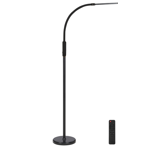 LED Steh- / Tischlampe klemmbar APUS mit Dimmer Metall Schwarz