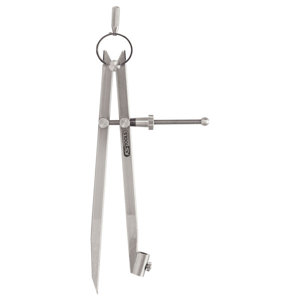 Stechzirkel aus Metall mit Feststellschraube