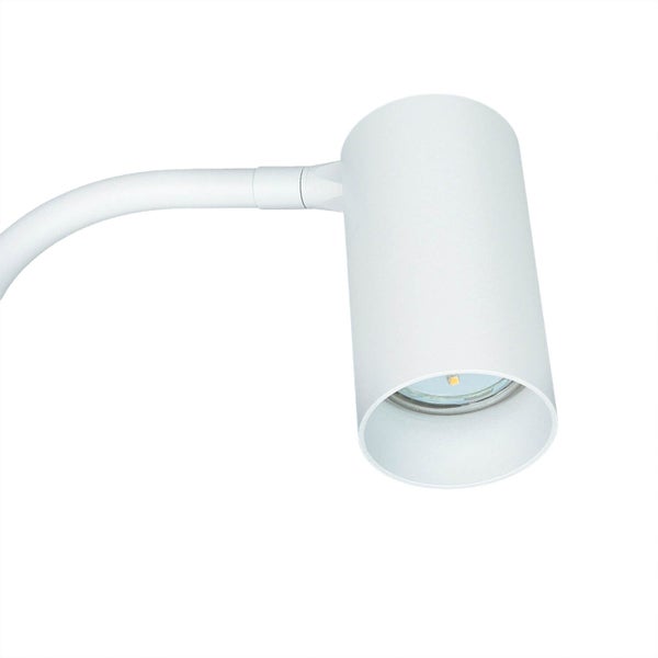 Weiße LED-Leuchte mit flexiblem Arm