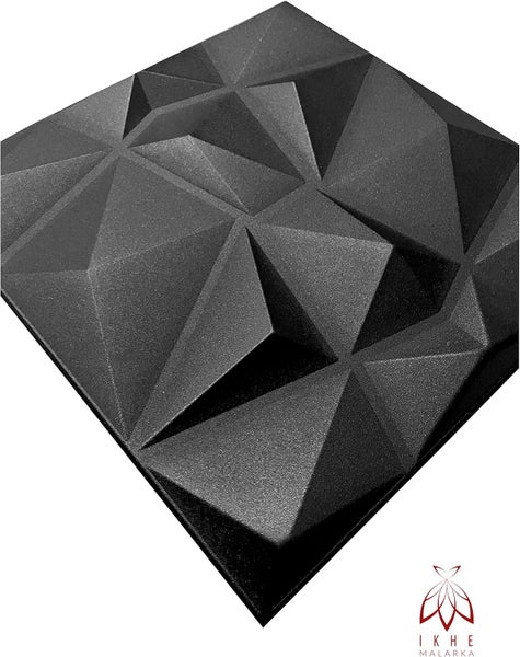 Polystyrol XPS Styropor 3D Paneelen Deckenpaneelen Dekoren 50x50cm 3mm stärke Diamant Schwarz
