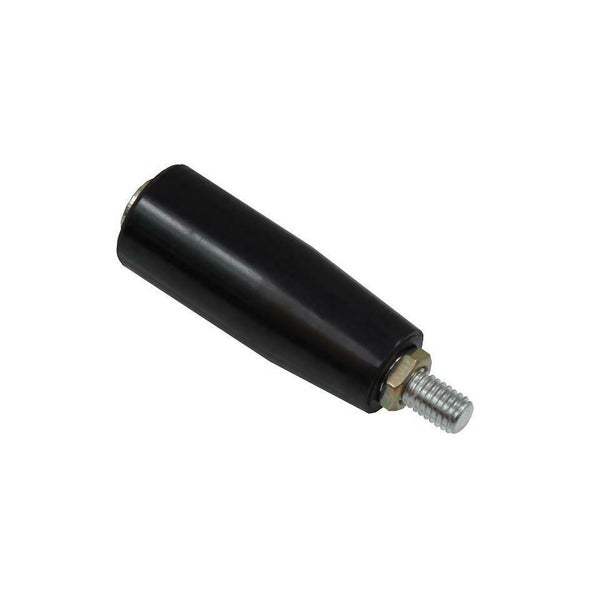 Zylindrischer Griff mit Gewindebolzen aus Metall und Kunststoff