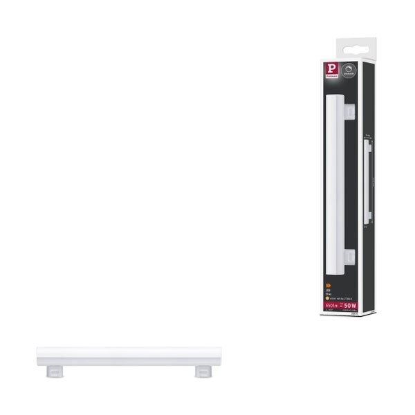 Standard 230V LED Röhre S14s 300 mm 650lm 7W 2700K dimmbar Satin