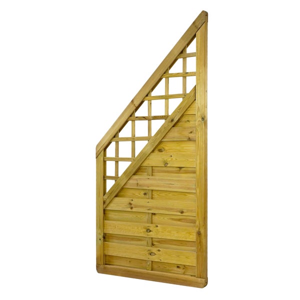 Holzzaunelement mit Rankgitter