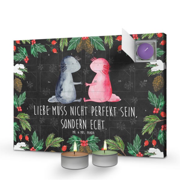 Mr. & Mrs. Panda Duftkerzen Adventskalender Axolotl Liebe - Schwarz