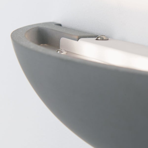 LED Keramik Wandleuchte Gypsum Grau