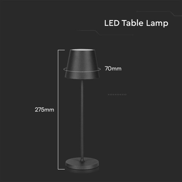 LED Tischleuchte, Höhe 275 mm, Durchmesser 70 mm
