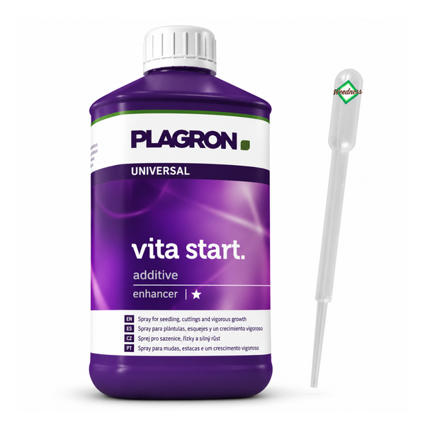 Plagron Vita Start Pflanzenhilfsmittel für Sämlinge und Stecklinge in einer Flasche mit Pipette.