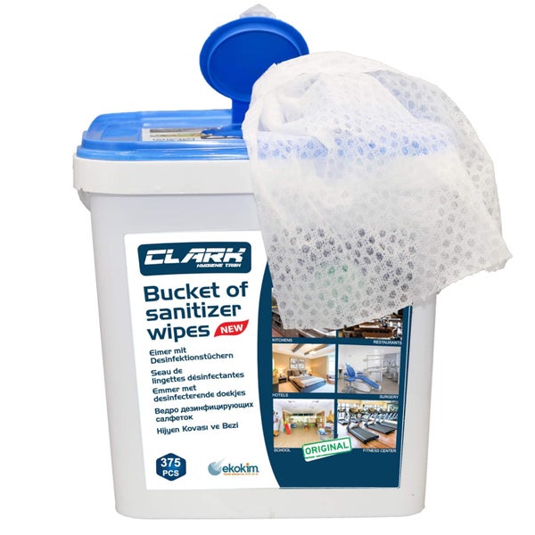 Eimer mit Desinfektionstüchern, 375 Stück