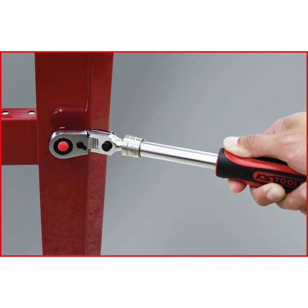 Umschaltknarre mit flexiblem Kopf von KS Tools