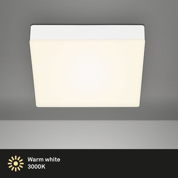 LED Aufbauleuchte Aufbaulampe 3000K IP20 16W weiß Metall-Kunststoff Briloner