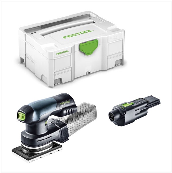 Festool RTSC 400 18V Einhand Akku Rutscher bürstenlos im Systainer mit ACA 220-240/18V Ergo Netzadapter
