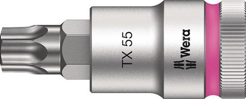 Wera Steckschlüsseleinsatz 8767 C HF TORX 1/2 T55 Länge 60 mm - 5003837001