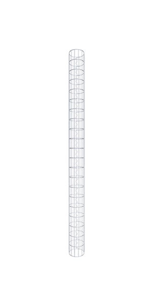 Gabionensäule Durchmesser 22 cm, MW 5 x 10 cm rund - Höhe: 2,10 m