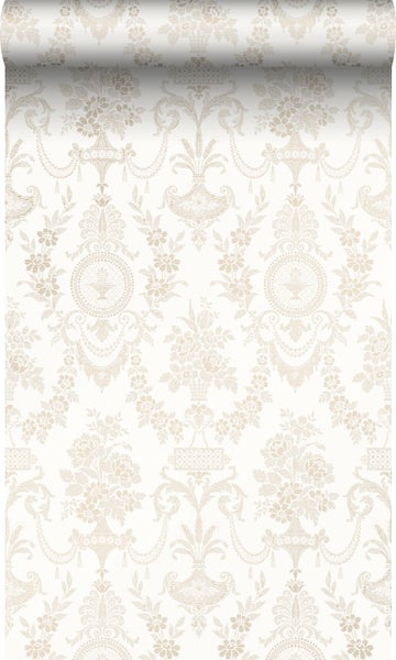 Origin Wallcoverings Tapete Ornamente Weiß - 53 cm x 10.05 m - 326134