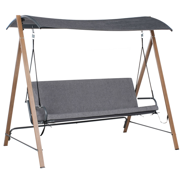 Hollywoodschaukel BONAGIA Metall Grau