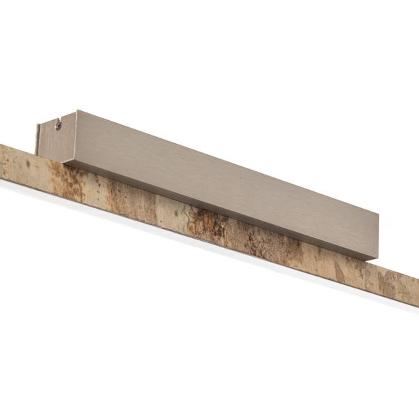 quitani LED Deckenleuchte Zino dimmbar (Modern) in Creme aus Aluminium (1 flammig, ) - Lampe Deckenlampe Flurleuchte