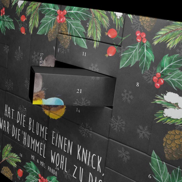 Mr. & Mrs. Panda Befüllbarer Adventskalender Hummel flauschig - Schwarz