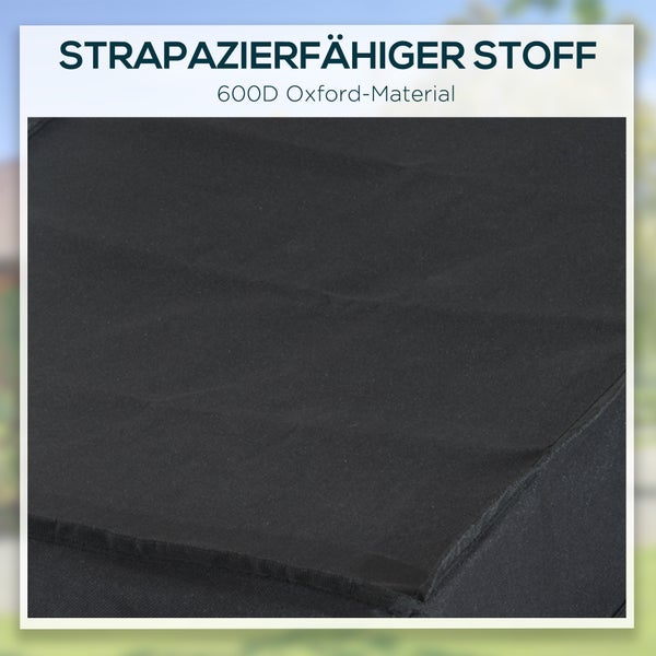 HOMCOM Fahrradanhänger, Lastenanhänger für Fahrrad, 40 kg Belastbarkeit, 144 x 59 x 80 cm, Stahl, Oxford-Gewebe Schwarz