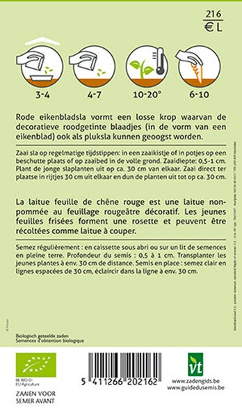Informationen zu Aussaat und Ernte von Pflücksalat