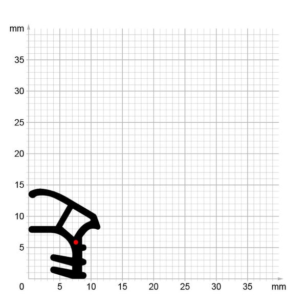 DIWARO. | Stahlzargendichtung SZ146 | weiß | 5 Meter