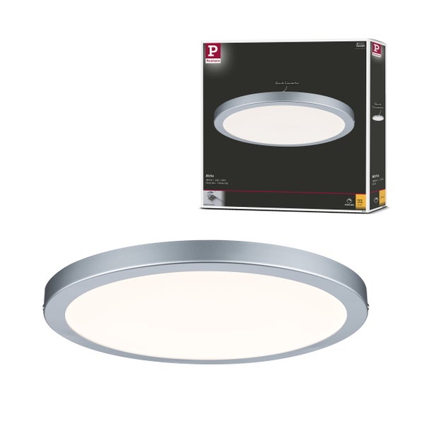 LED Panel Atria rund 300 mm 16W 1450lm 2700K Chrom matt dimmbar