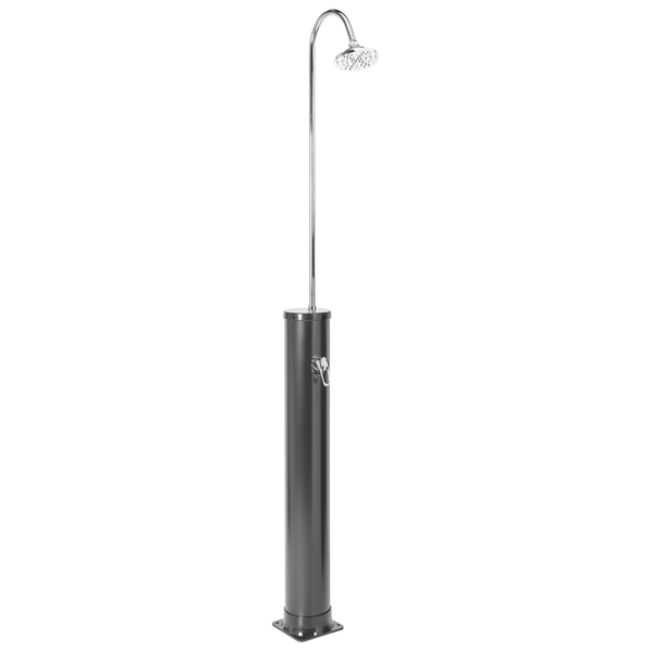 Freistehende solarbetriebene Gartendusche JUANILLO Schwarz