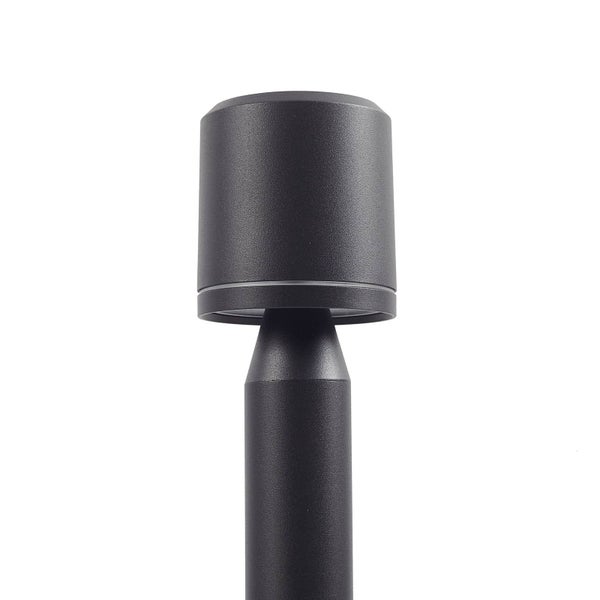 Lindby LED Außenleuchte Amila (spritzwassergeschützt (Modern) in Schwarz aus Aluminium (1 flammig, ) - Wegeleuchte Pollerleuchte Wegelampe Sockelleuchte