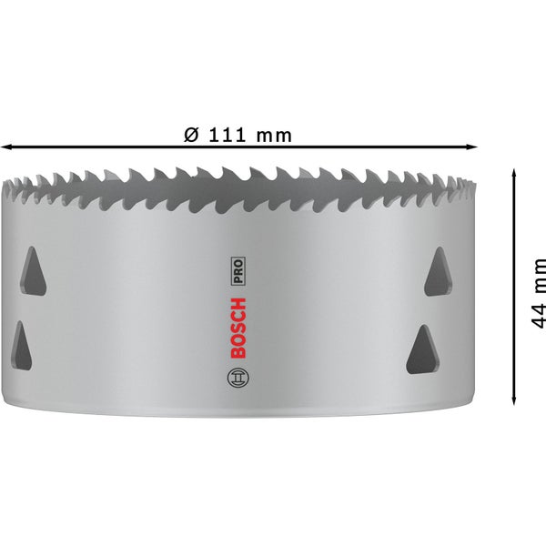 Bosch PRO Multi Material Hole Saw 111 mm Threaded - 2608901537