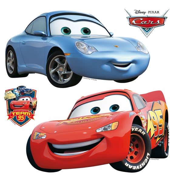 Disney Wandtattoo Cars Blau und Rot - 30 x 30 cm - 600219