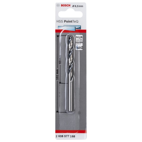 Bosch 1x HSS PointTeQ DIN 338 6,5 x 63 x 101 mm - 2608577168