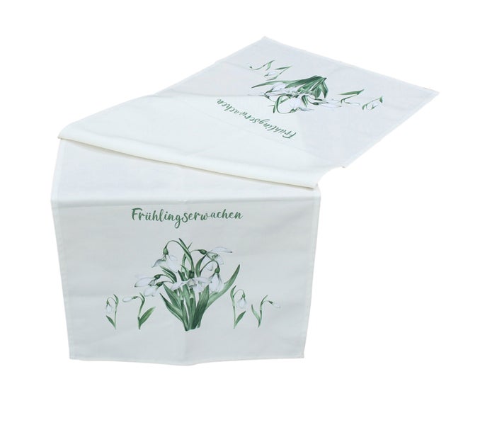 FRANK FLECHTWAREN|Tischläufer Frühlingserwachen, 40 x 140 cm, POLYESTER