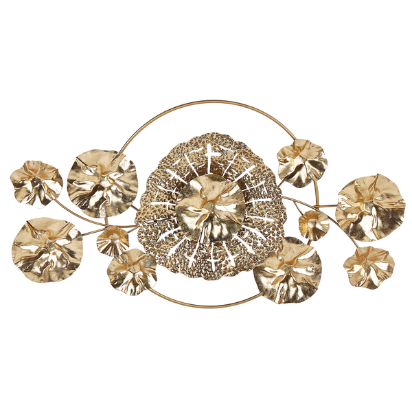 Dekorative Wanddekoration aus Metall mit floralem Design