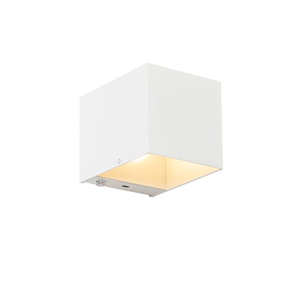 Quadratische Wandleuchte aus Metall