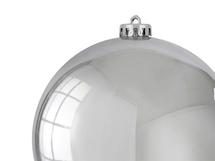 LAALU Ornament rund silber glänzend 15 cm