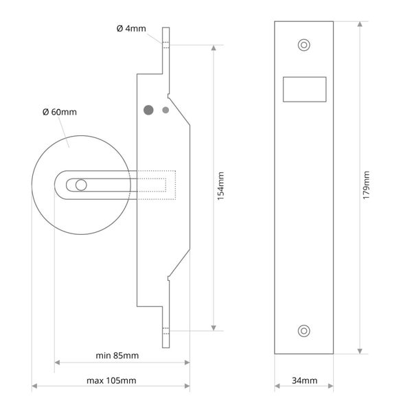 Selve Mini Rollladen-Einlass-Gurtwickler | Lochabstand 154 mm | für 13-15 mm Gurtbreite und 5 m Gurtlänge | weiß