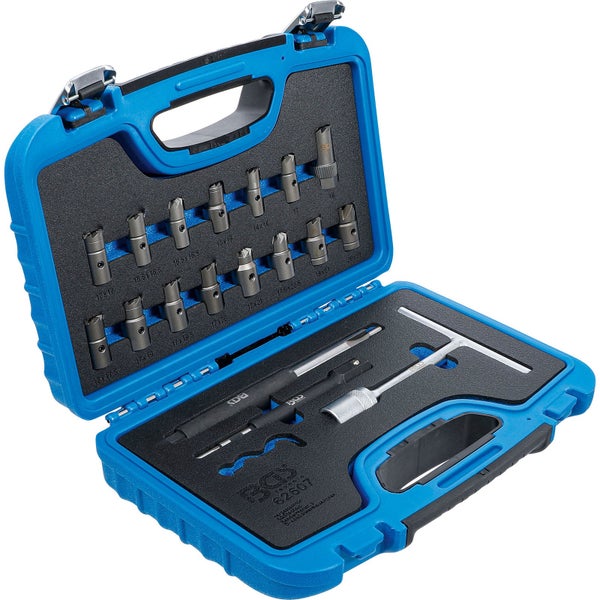 BGS Werkzeugkoffer mit Ausdrehsatz für festsitzende Injektoren