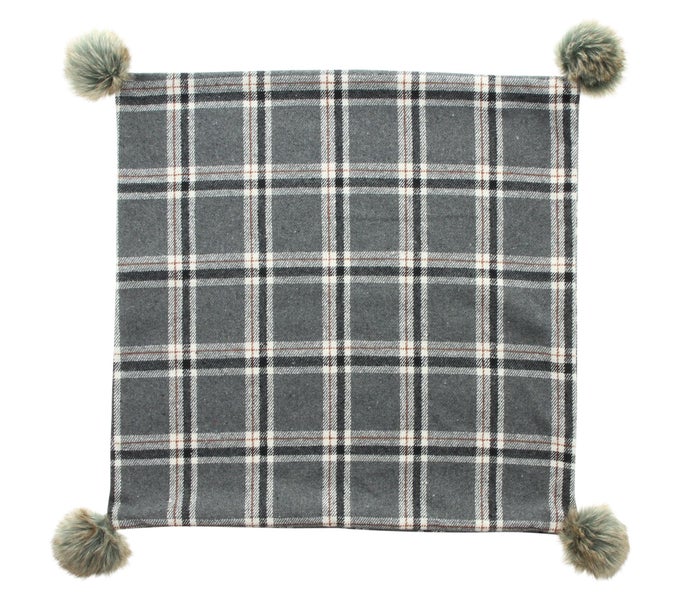 FRANK FLECHTWAREN | Kissenhülle Greyish, POLYESTER, 45 x 45 cm