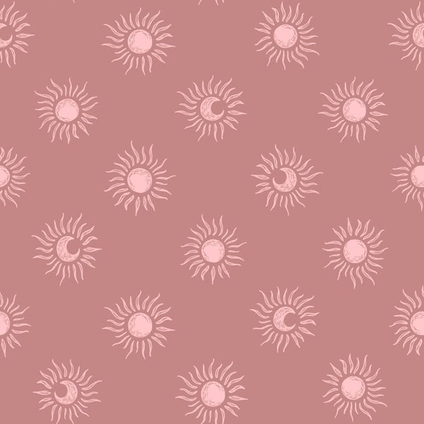 Muster mit Sonne und Mond