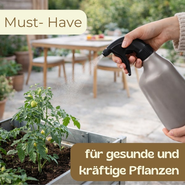 Sprühkopf einer Sprühflasche mit verstellbarer Düse.