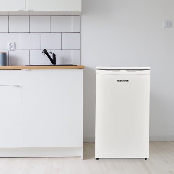 Telefunken Kühlschrank mit 2-Sterne Gefrierfach Freistehend 81 Liter Kühlschrank klein CF-32-152-W weiß