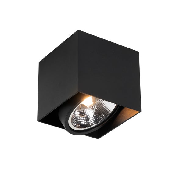 Kubische Deckenleuchte aus Metall mit Leuchtmittel