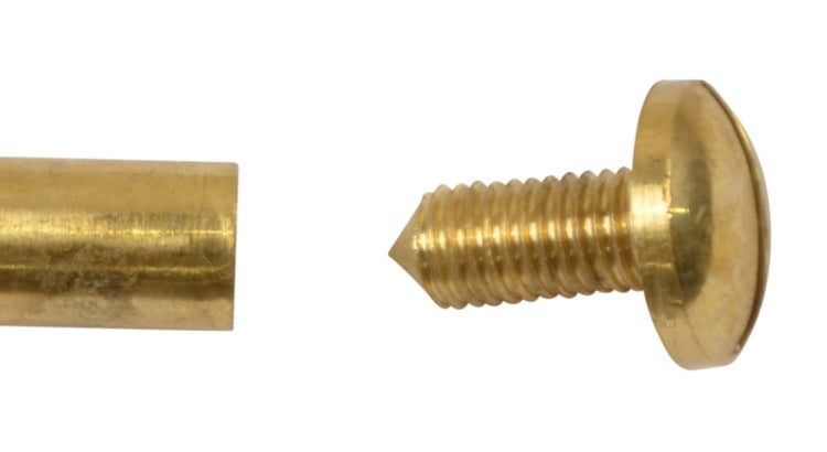 Ersatzteile Teakmöbel Ersatzschraube Messing Hülsenschraube 70-mm 2-teilig