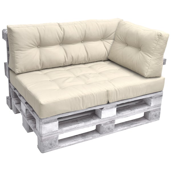 Beautissu ECO Elements Palettenkissen Seite 60x40x20cm Natur