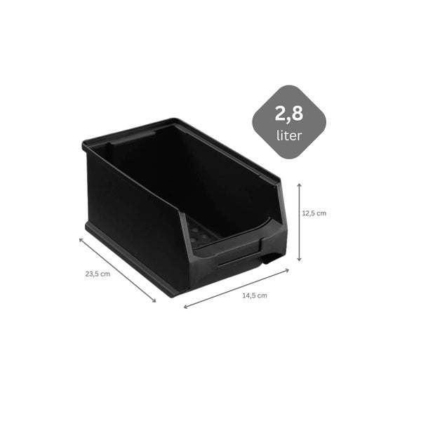 PROREGAL Trägersystem Blaue Systemplatte mit 18 x Leitfähigen Sichtlagerboxen 3.0 Maße H x B 50 x 100 cm Sichtlagerbox Sichtlagerbehälter