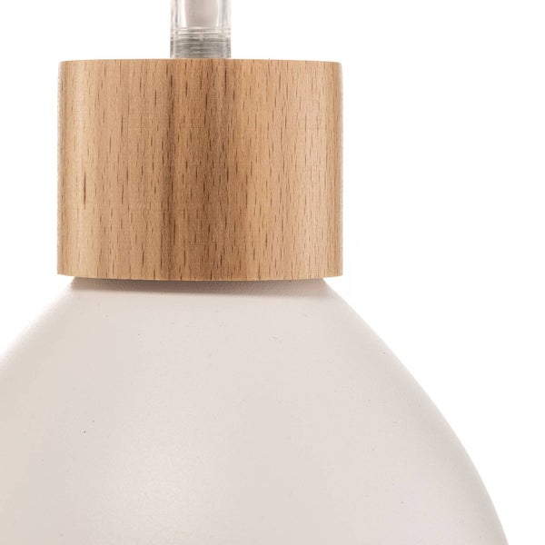 Envostar Pendelleuchte Tira (Skandinavisch) in Weiß aus Metall (3 flammig, E27) - Deckenlampe Esstischlampe Hängelampe Hängeleuchte Wohnzimmerleuchte